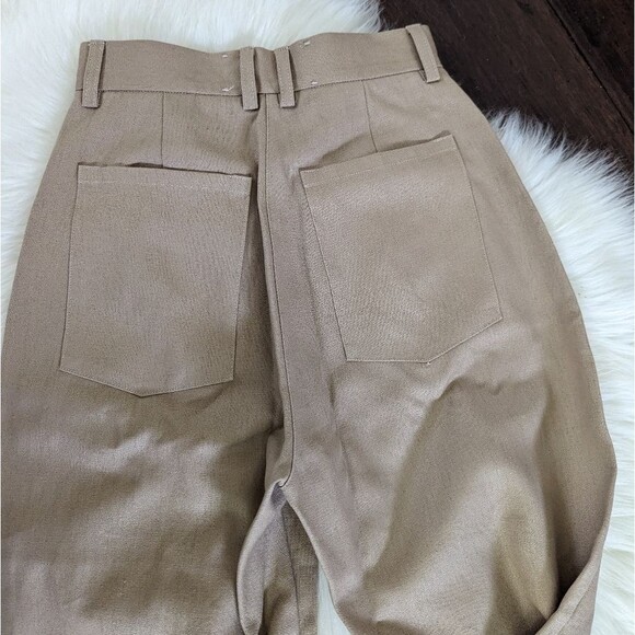 Hackwith Design House Sustain Tailored Barrel Leg Trouser khaki brown 2 - Picture 11 of 11
